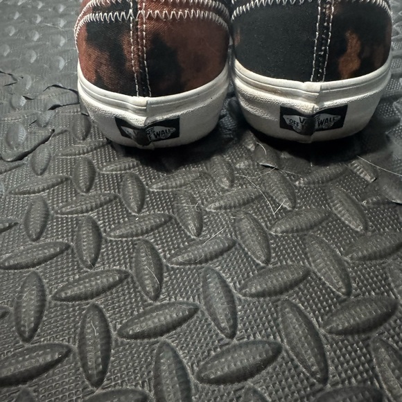 Vans Tartan Daze Black Acid Wash Studded Leather Old School Punk Sneakers - Picture 7 of 11